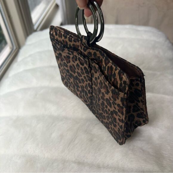 Pouchee thin wallet leopard print satin purse - Picture 6 of 15